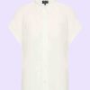 Blouse Short Sleeve Off White Zilch