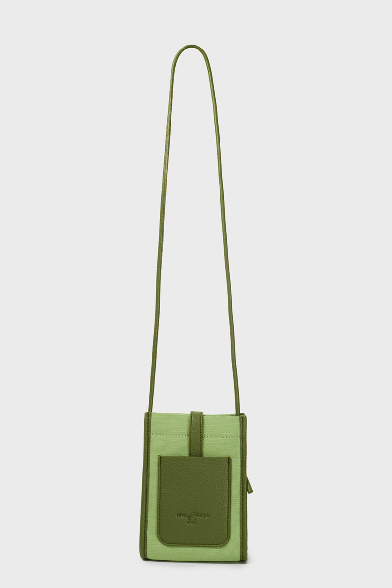 Cross Bag Canvas Mini Light Green - Nice Things