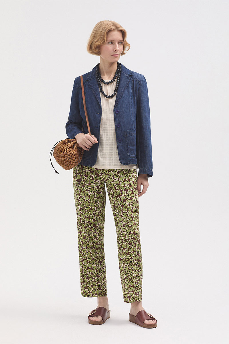 Pants Lucky Clover Print Tan - Nice Things