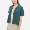 Shirt Double Fabric Wash Smoke Green Nice Things
