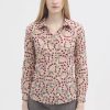 Shirt Linen Pacific Islands Print Dark Ecru Nice Things 1