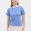 T Shirt Organic Cotton Medium Blue Nice Things