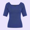 Top Square Neck Royal Blue Zilch