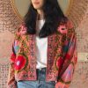 Jacket Cotton Embroidery Pink ToutVintage 1
