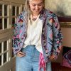 Jacket Tnt Embroidery Grey Red Yellow Pink ToutVintage