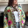 Jacket Tnt Embroidery Jacket Light Green ToutVintage