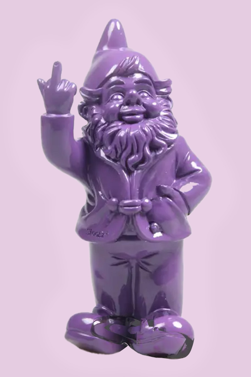 Kabouter F*ck You Paars 10cm