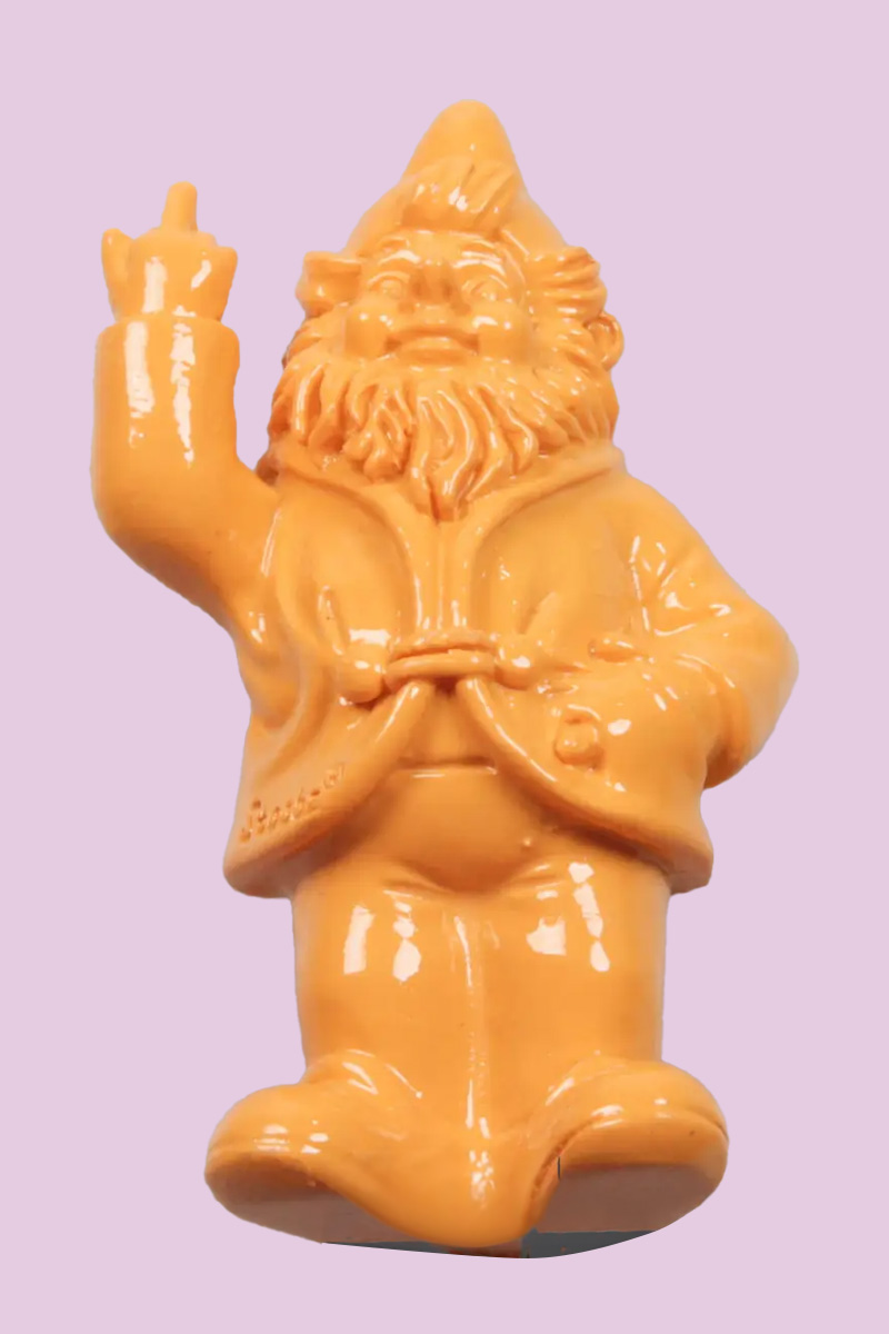 Kabouter F*ck You Magneet Geel 9cm