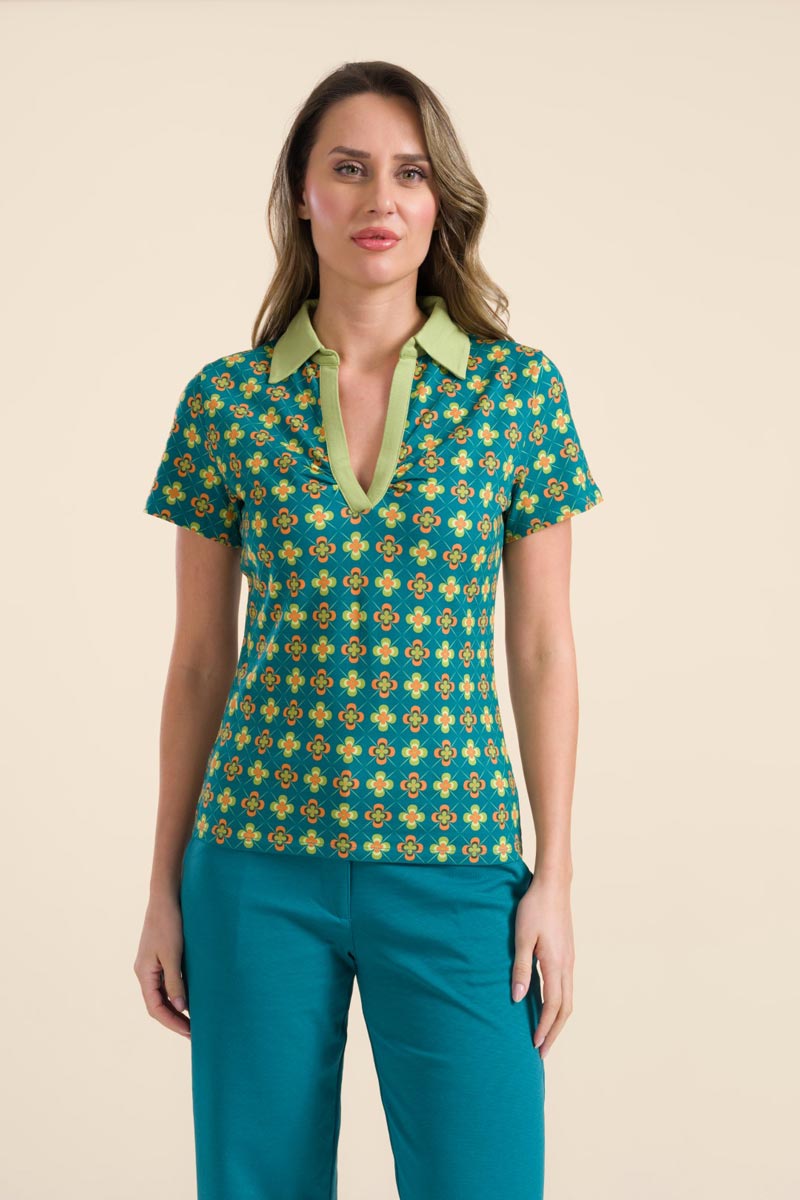 Suzy Top Short Sleeve Small Vintage Fever - LaLamour