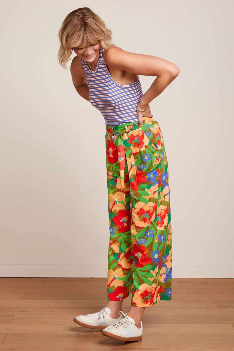 Elvira Camisole Surf Stripe Baja Blue - King Louie