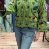 toutvintage cotton green kimono