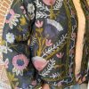Jacket Darkblue Embroidery Cotton ToutVintage