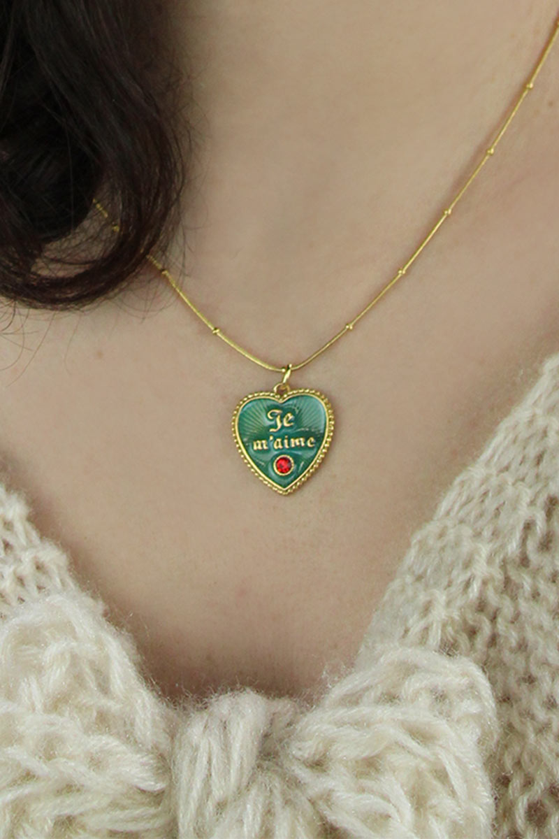 Ketting Je M'aime Chain Aqua - Urban Hippies