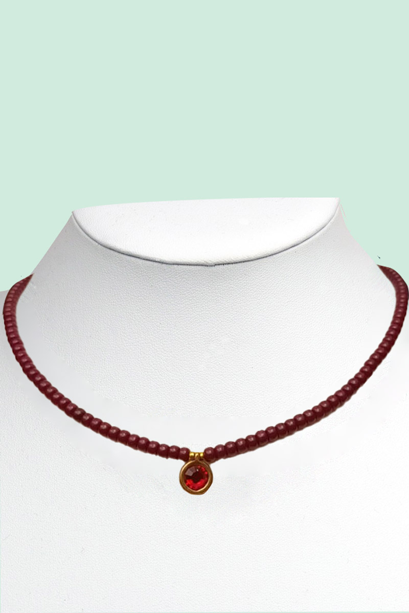 Ketting Shortie Red - Urban Hippies