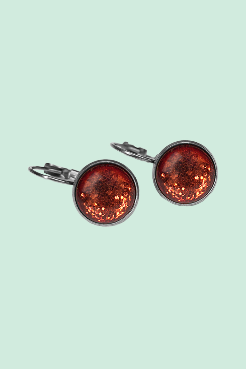 Oorbel Dots Rosehip Glitter - Urban Hippies