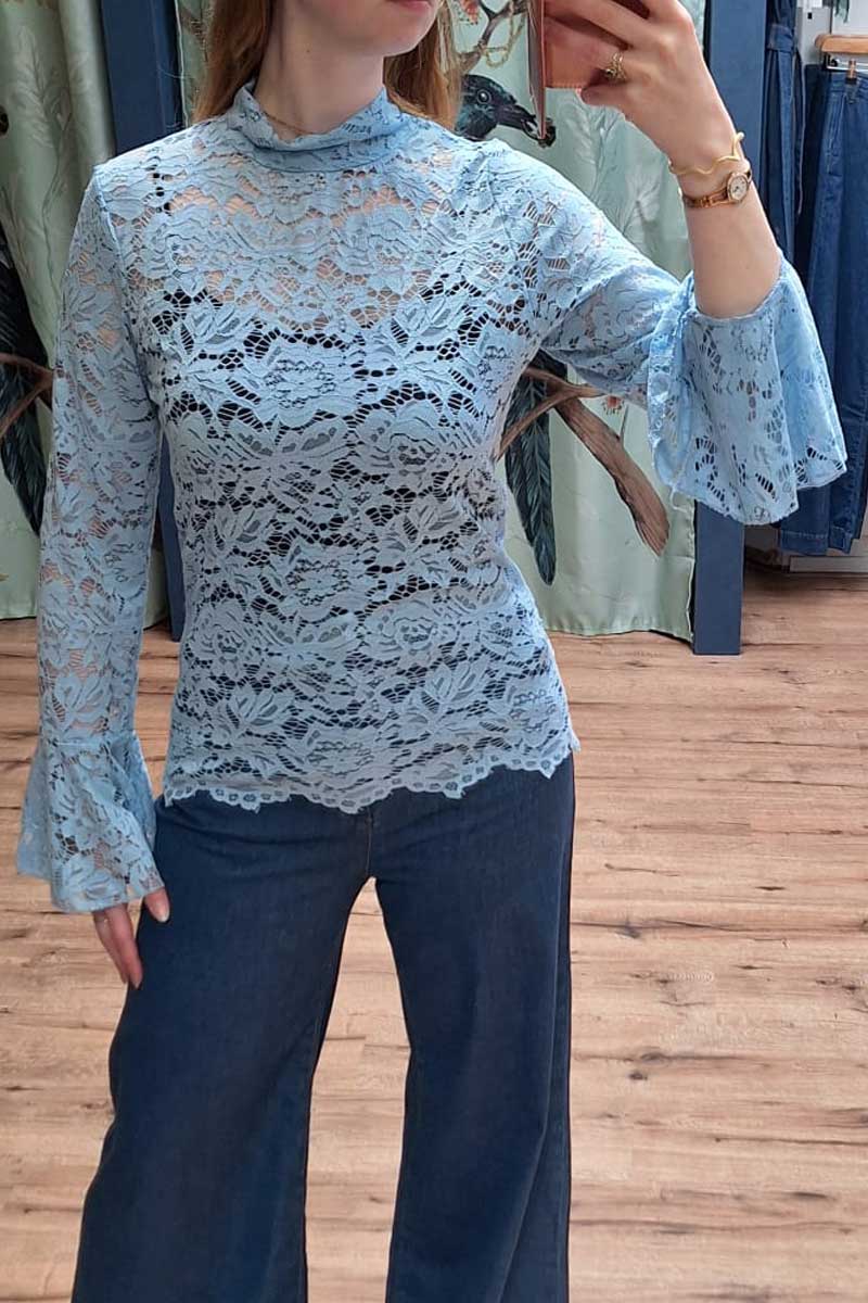 Top Summer Lace Blue