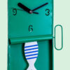 Wandklok Tafelklok Sardine Mintgroen 2