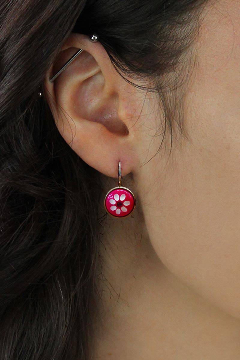 Oorbel Daisy Pink - Urban Hippies