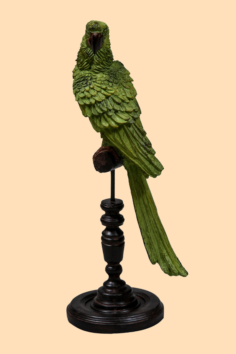 Papegaai op Stok - Parrot Green