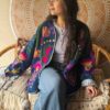 Jacket Suzani Embroidery LOVE Darkblue ToutVintage 1
