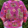 Velvet Embroidery Jacket Panter Purple ToutVintage 2