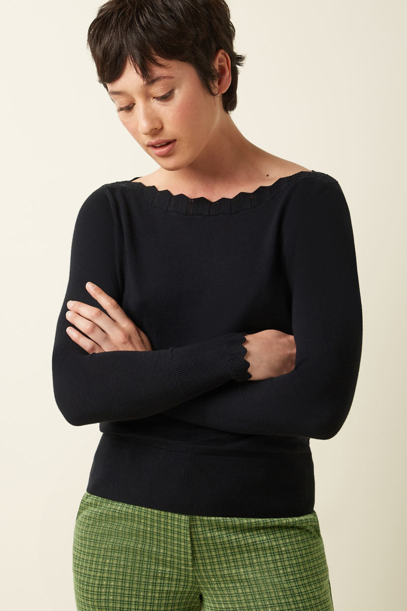 Audrey Top Cocoon Black - King Louie