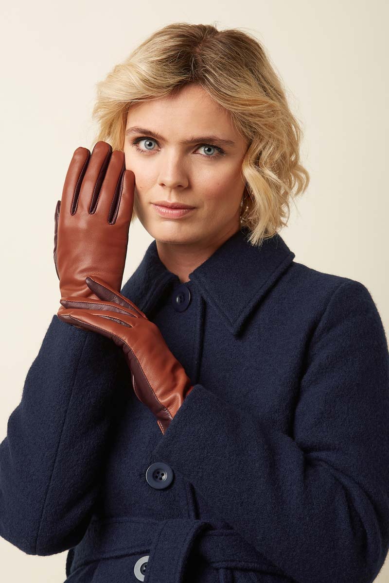 Alternative view of Leather Gloves Porto Red - King Louie