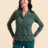 iris blouse barock flower green lalamour 3