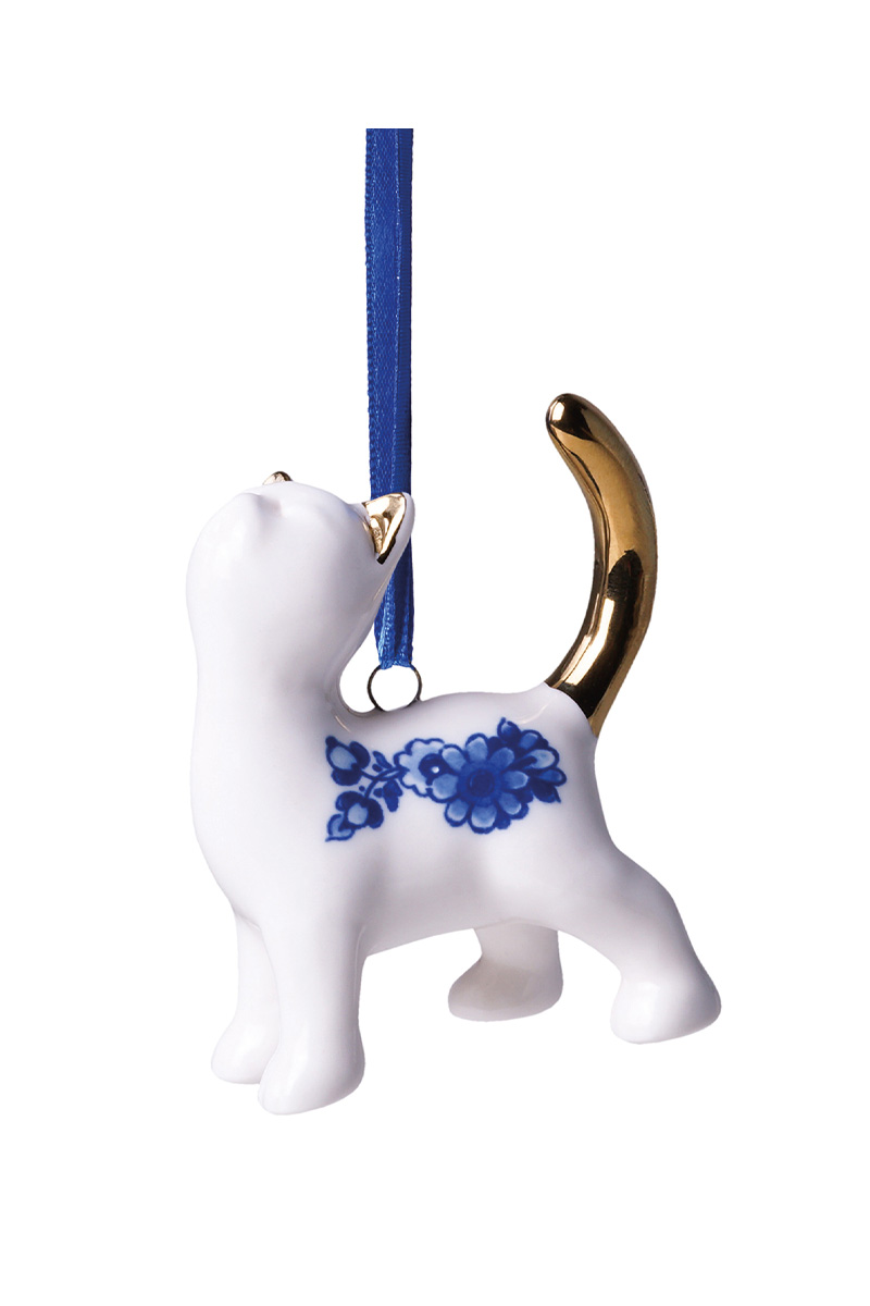 Alternative view of Kerstornament Kat 'Geef me eten'