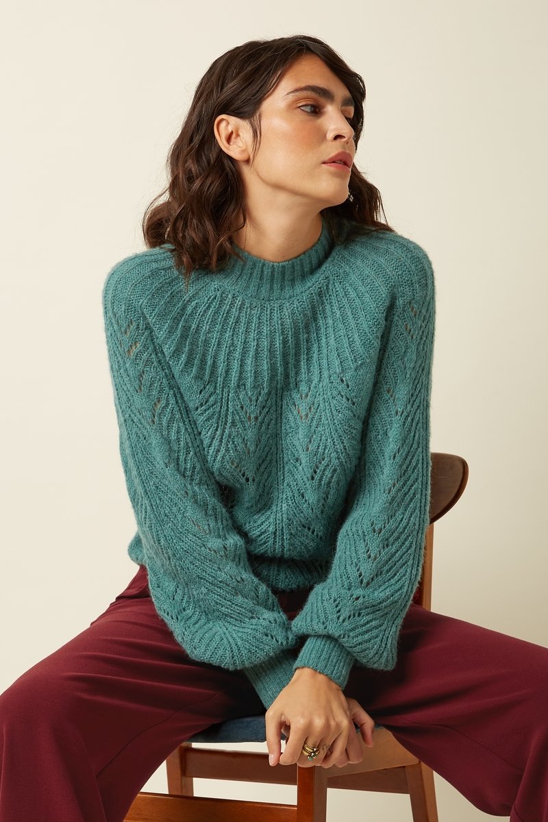 Joanie Raglan Top Orcia Smoke Green - King Louie