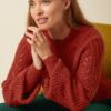 king louie fay sweater rust detail