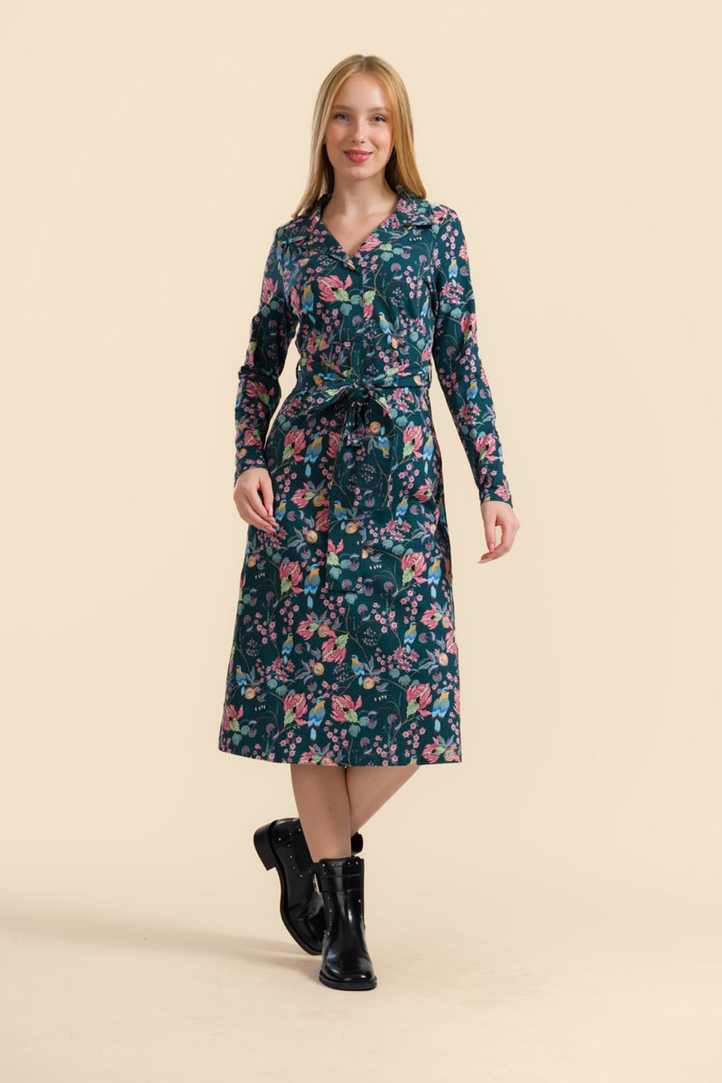 Marilyn Dress Birdy - LaLamour