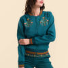 nora bomber jacket petrol lalamour 2