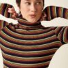 rollneck top frostine stripe king louie