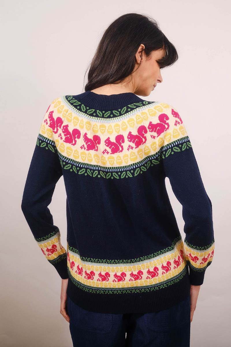 Alternative view of Squirrel Fairisle Sweater - Pretty Vacant