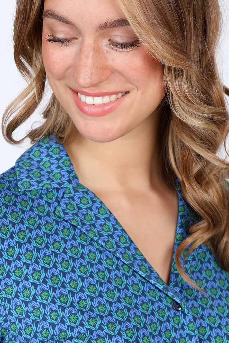 Blouse Celeste Daisy Indigo - Lykka du Nord