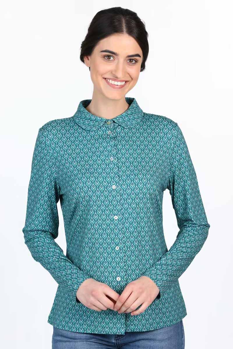 Alternative view of Blouse Eltje Ethno Lake - Sorgenfri