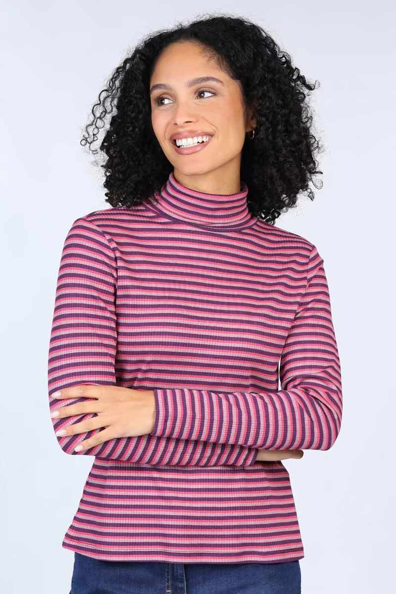 Rollneck Top Morea Deep Purple - Lykka du Nord