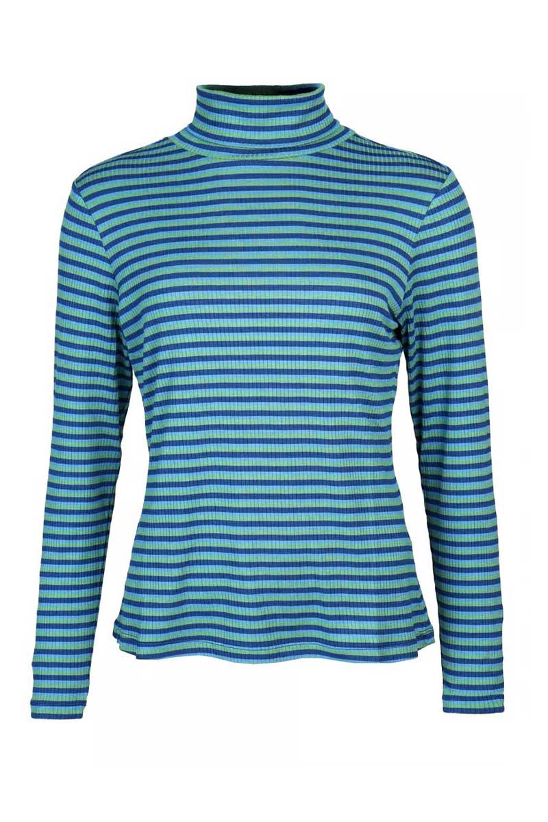 Alternative view of Rollneck Top Morea Indigo - Lykka du Nord