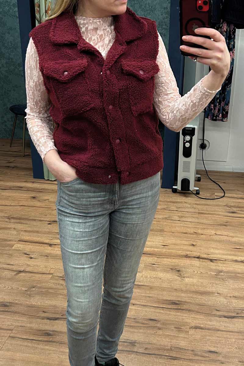 Gilet Bordeaux