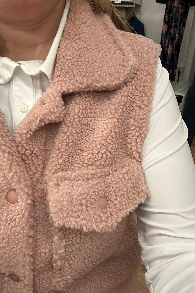 Alternative view of Gilet Powderpink