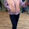 gilet zachtroze pink iconic