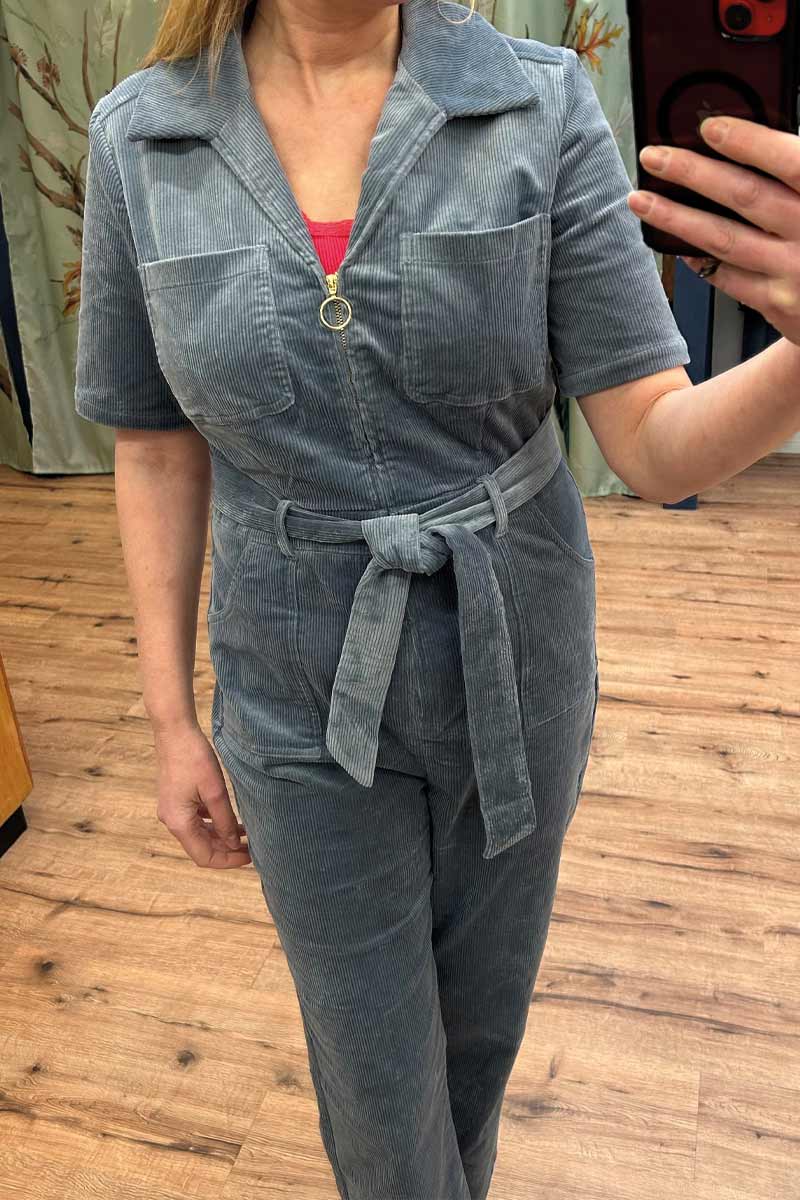 Alternative view of Jumpsuit Lichtblauw Stretch Corduroy