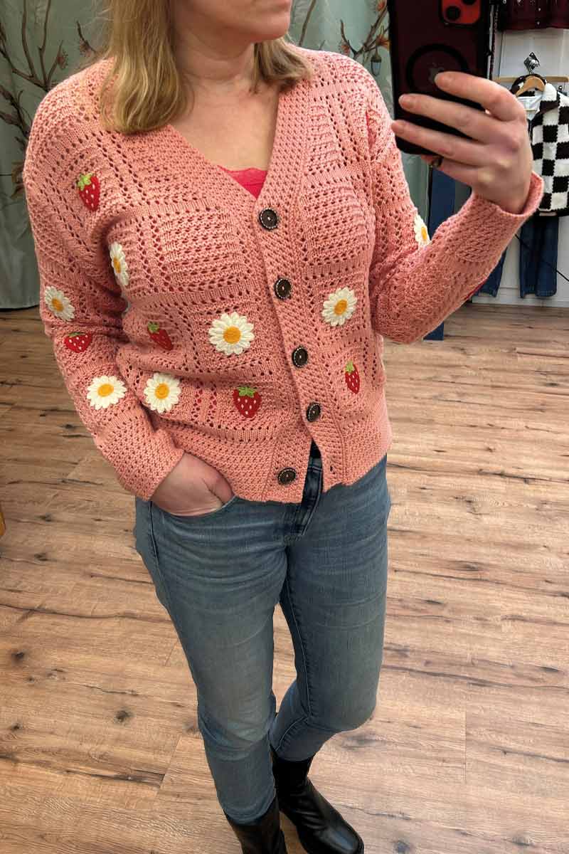 Alternative view of Strawberry Cardigan