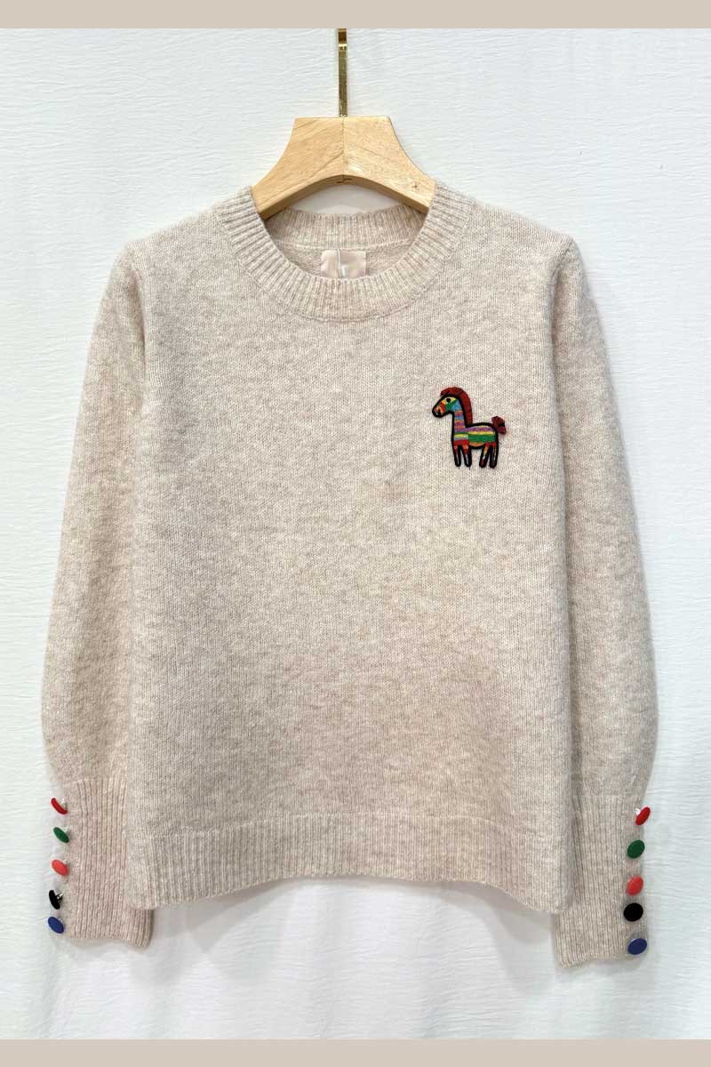 Trui Beige met Paardje