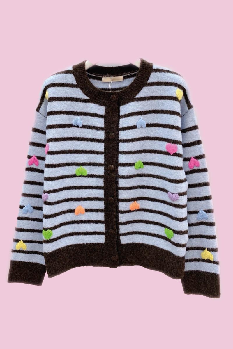 Vest Hartjes Lichtblauw