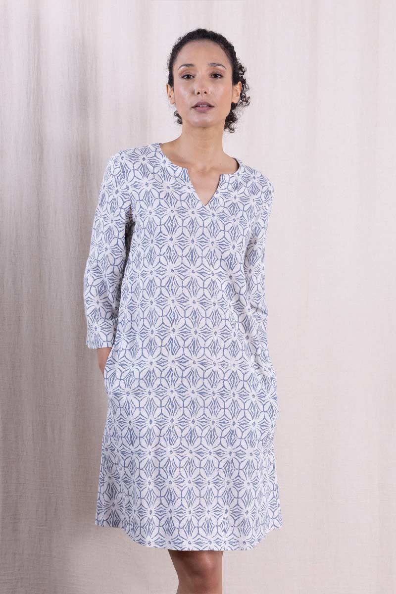Tunic Dress Cornflower - Nomads