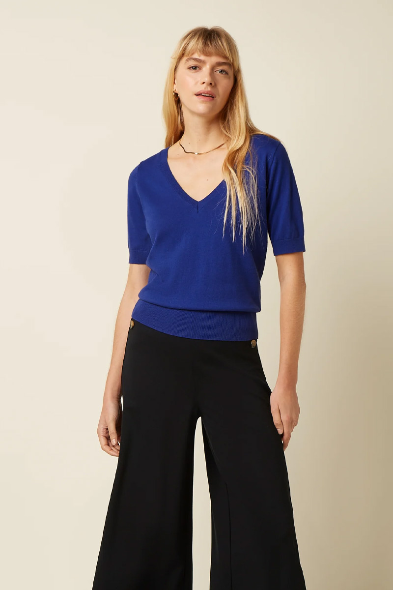 Alternative view of Agnes V Top Cocoon Midnight - King Louie