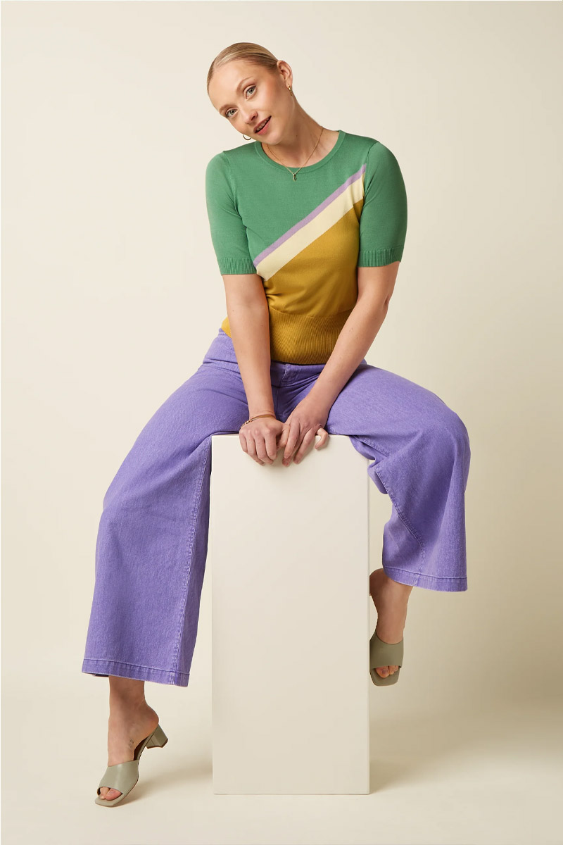 Alternative view of Agnes Top Kira Honey Yellow - King Louie