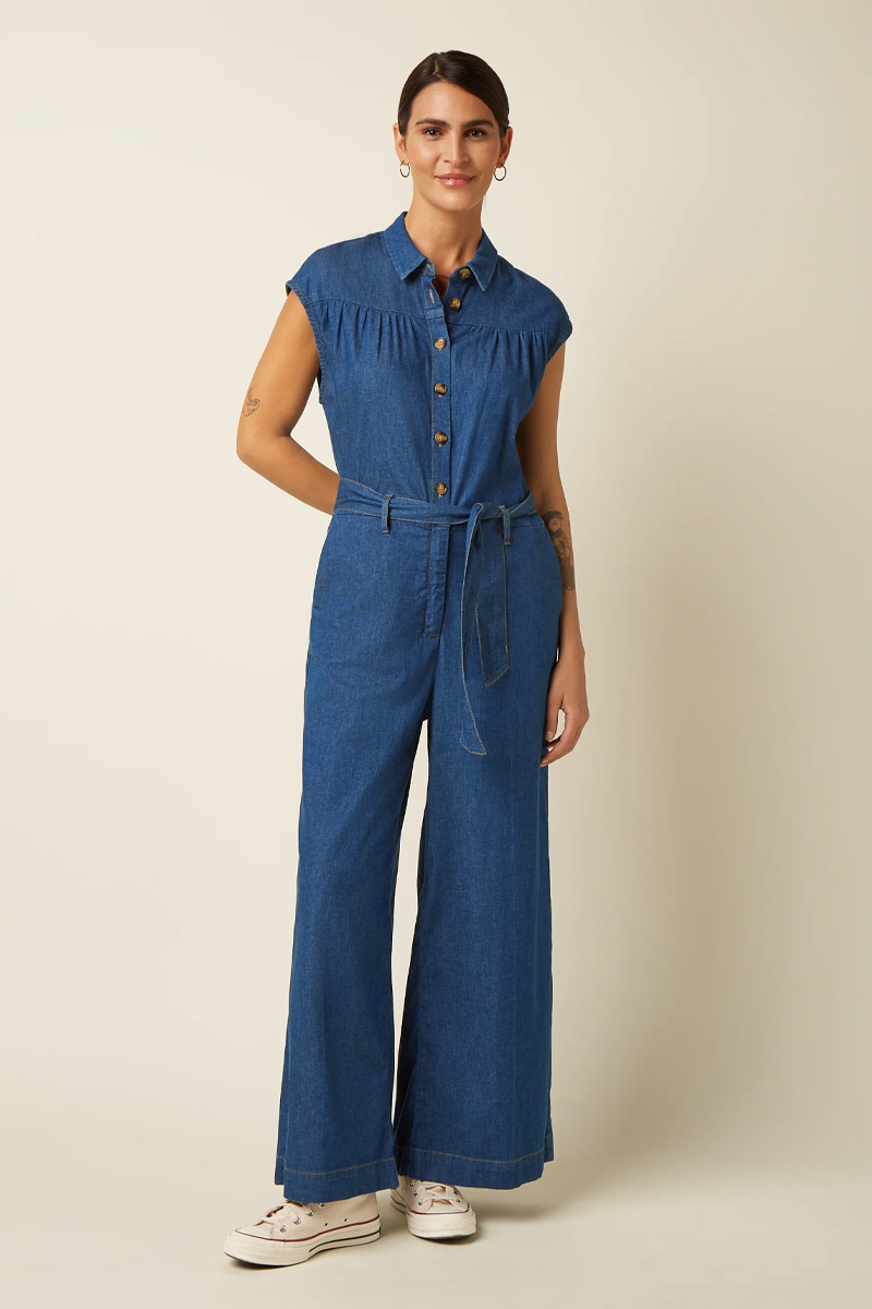 Alternative view of Amy Jumpsuit Chambray - King Louie
